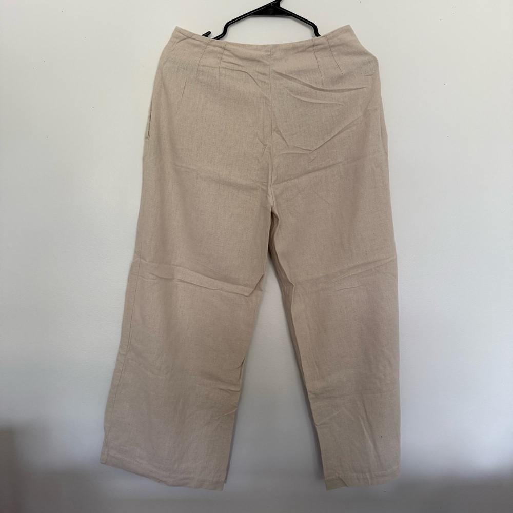 Dynamite Cream Wide-Leg‎ Trousers - Picture 5 of 7